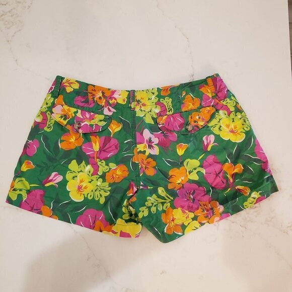 RALPH Lauren Sport Cotton Floral Print shorts, size 2 - Picture 2 of 7